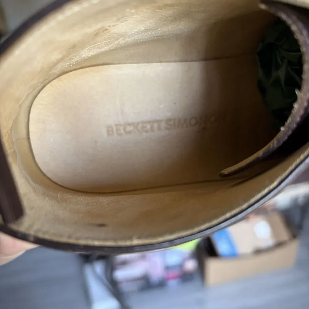 Beckett Simonon Brown Leather Chukka Boots Size 8